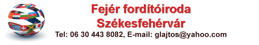 fordítóiroda Székesfehérvár